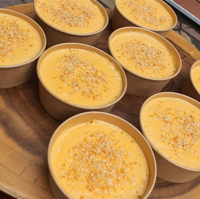 bánh kem trứng dừa nướng